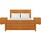 Homeroots Three Piece Brown Solid Wood Bedroom Set 523701 - alternate 1