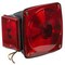 Grote Lighting Left Rear Tail Light Replacement - Red, Submersible, Square, 1157 Bulb,  53672 - alternate 2