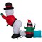 Gemmy Airblown LED Snowman Humor Scene 6 ft. Inflatable 883226 - alternate 3