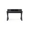 Homeroots 51" Black Solid Wood Writing Desk With Two Drawers 372198 - alternate 1