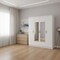 Homeroots White Solid and Manufactured Wood Bedroom Set 592880 - alternate 2