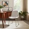 Homeroots Beige and Gold Fabric and Wood Dining Arm Chair 605677 - alternate 3