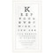 Homeroots Eye Chart II 2 White Framed Print Wall Art 407449 - alternate 1
