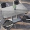 Flash Furniture 48" x 30" Outdoor Tabletop, Gray Faux Concrete, Seamless Surface Technology, 27x15 Silver Table Base ST-REC3048-CMGY-TB002S-GG - alternate 3