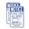 Signmission Please Lock All Doors Remove Valuables from Sight, 12'' X 18'' 2 Signs, Heavy Gauge Aluminum, 2PK A-1218-2PACK-23287 - alternate 1