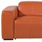 Homeroots 77in Orange and Brown Italian Leather Power Reclining Loveseat With Storage 720547 - alternate 4