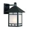 Homeroots Petite Matte Black Frosted Glass Lantern Wall Light 398639 - alternate 5