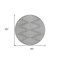 Homeroots 8' Gray And Ivory Round Geometric Washable Indoor Outdoor Area Rug 598576 - alternate 3