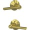 Schlage Latitude Lever Satin Brass Keyed Entry Lock F51ALAT608 - alternate 2