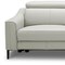 Homeroots 74" Gray Leather Reclining Sofa With Black Legs 488832 - alternate 2