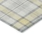 Homeroots 8' Yellow And Gray Round Plaid Washable Indoor Outdoor Area Rug 601376 - alternate 5
