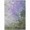 Homeroots 5' X 8' Lavender Olive Green And Silver Abstract Washable Indoor Outdoor Area Rug 617360 - alternate 5