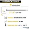 Kable Kontrol Identification & Tamper Proof Cable Zip Ties, 9 in L, Yellow, Nylon Co-polymer, 80 lbs Strength CTWO-9-100-YW - alternate 4