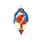Homeroots Ice Skating Santa Hand Painted Mouth Blown Glass Ornament 477469 - alternate 1