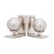 Homeroots 4.5" X 6.75" X 7.75" Alum Globe Bookend Set Of Two, 2PK 364199 - alternate 5