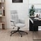 Leisuremod Infini High Back PU Leather Swivel Desk Chair, Padded Armrests, Iron Base IO47WL - alternate 8