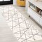 Jonathan Y Patras Modern Geometric Marbled Ivory/Gray 2 ft. x 8 ft. Runner Rug LUX105A-28 - alternate 1
