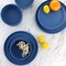 Gibson Home Canyon Crest 12 Piece Round Melamine Dinnerware Set in Blue 135731.12 - alternate 4