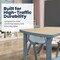 Flash Furniture Commercial Plastic Adjustable Height Activity Table-NAT/Dusty Blue, 26.5x21.75 YU-YCY-098-RECT-TBL-DSTYBL-GG - alternate 4
