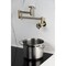 Kingston Brass Wall Mount Pot Filler Faucet, Antique Brass KS8103RX - alternate 3