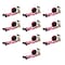 Mytee Products 2in x 30ft Ratchet Straps w/flat hook, WLL 3,333 Trailer Tie Down - Red, 10PK RS230Rx10 - alternate 5