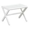 Homeroots 17" White Backless Bar Chair 380055 - alternate 1