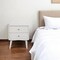 Homeroots 26" Solid Wood and Wood Two Drawer Nightstand 399253 - alternate 4