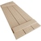 Ekena Millwork Rough Cedar 3 Board Joined Board-n-Batten w/Elliptical Top Faux Wood Shutters, 16 1/2W x 88H, PR SHUBJL16X88RCPR - alternate 4