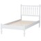 Baxton Studio Callison Spindle Platform Bed, White, Twin 271-14733-ZORO - alternate 4
