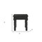 Homeroots 24" Black Distressed Solid Wood End Table 521959 - alternate 4