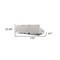 Homeroots Contemporary Dove Gray Squared Edge Left Facing Sectional Sofa 473584 - alternate 2