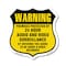 Signmission 24 Hour Surveillance Shield Sign Warning, 18 Inch X 18 Inch, Plastic Sign SHI-P-18-354 - alternate 1