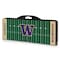 Picnic Time Family Of Brands Washington Huskies - Football Field - Picnic Table Portable Folding Table, Black 811-00-175-625-0 - alternate 2