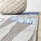 Jonathan Y Monstera Tropical Leaf High-Low Light Gray/Navy 3 ft. x 5 ft. Indoor/Outdoor Area Rug AMC113A-3 - alternate 3