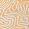 Homeroots 8' Peach And Ivory Round Abstract Washable Indoor Outdoor Area Rug 598994 - alternate 3