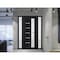 Vdomdoors Front Exterior Prehung FiberGlass Door Frosted Glass / Manux 8088 Matte Black / 2 Sidelight Exterio MANUX8088EXD-BLK-W16+36+16 x H80-RH - alternate 1