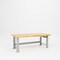Pucel Hardwood Top Hydraulic Bench, 72 in W x 36 in D x 41 in H, Light Blue HBW-3672-M12 - alternate 1