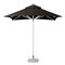 Homeroots 8ft Black Polyester Square Market Patio Umbrella 491960 - alternate 1