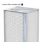 Azar Displays Four-Sided Pegboard Tower Floor Display, Rotating Wheeled Base, 16 in W x 67 in H, White 700407-WHT - alternate 3