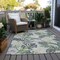 Homeroots 3' X 5' Artichoke Green Lavender And Ivory Botanical Leaves Washable Indoor Outdoor Area Rug 618382 - alternate 6