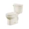 American Standard Complete Toilet, Round Front Bowl, 1.28 gpf Flush, 12 in Rough-In, 15 in H Rim, Bone 736DA101.021 - alternate 3