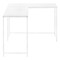 Homeroots 58" White Wood and Metal Corner Computer Desk 489867 - alternate 5
