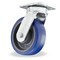 Hamilton Standard Duty Kingpinless Caster, 6" x 2" Ergo-Glide Polyurethane on Cast Iron Wheel, Foot Brake S-52K-6SPB-FB - alternate 1