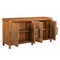 Homeroots 71in Brown Solid Wood Carved Geometric Sideboard with Four Doors 634325 - alternate 5