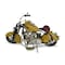 Homeroots 8" Yellow and Black Metal Hand Painted Model Motorcycle Tabletop Sculpture 489407 - alternate 4