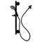 Kingston Brass Shower System with Slide/Grab Bar and Hand Shower, Matte Black KAK2520D - alternate 1