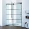 Fab Glass And Mirror Single Sliding Door, 56in“60in W x 76in H, 3/8in Frameless Temper SHMR-60-76MB - alternate 5