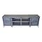 Homeroots 68in Gray Metal Cabinet Enclosed Storage TV Stand 489497 - alternate 1
