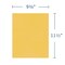 Roaring Spring Case of Gold Paper Pocket Folders, 11.75"x9.5", Twin Pockets hold 25 sheets each, 11 pt tag board, PK250 50121cs - alternate 2