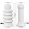 Jonathan Y Soren 13" Modern Scandinavian Ceramic/Glass Geometric Integrated LED Table Lamp, White, 2PK JYL5700A-2SET - alternate 9